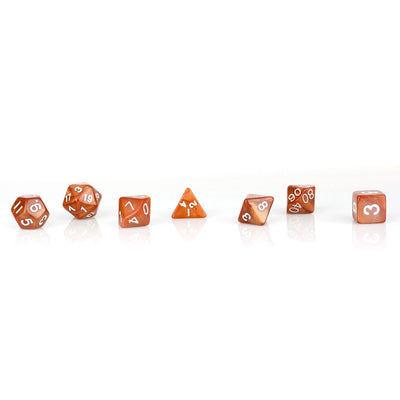 brown dice set