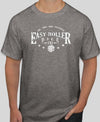 Men's T-Shirt - Grey with Easy Roller Dice Company logo