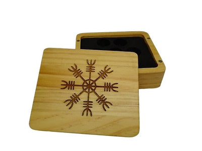 Helm of Awe Wooden Dice Case