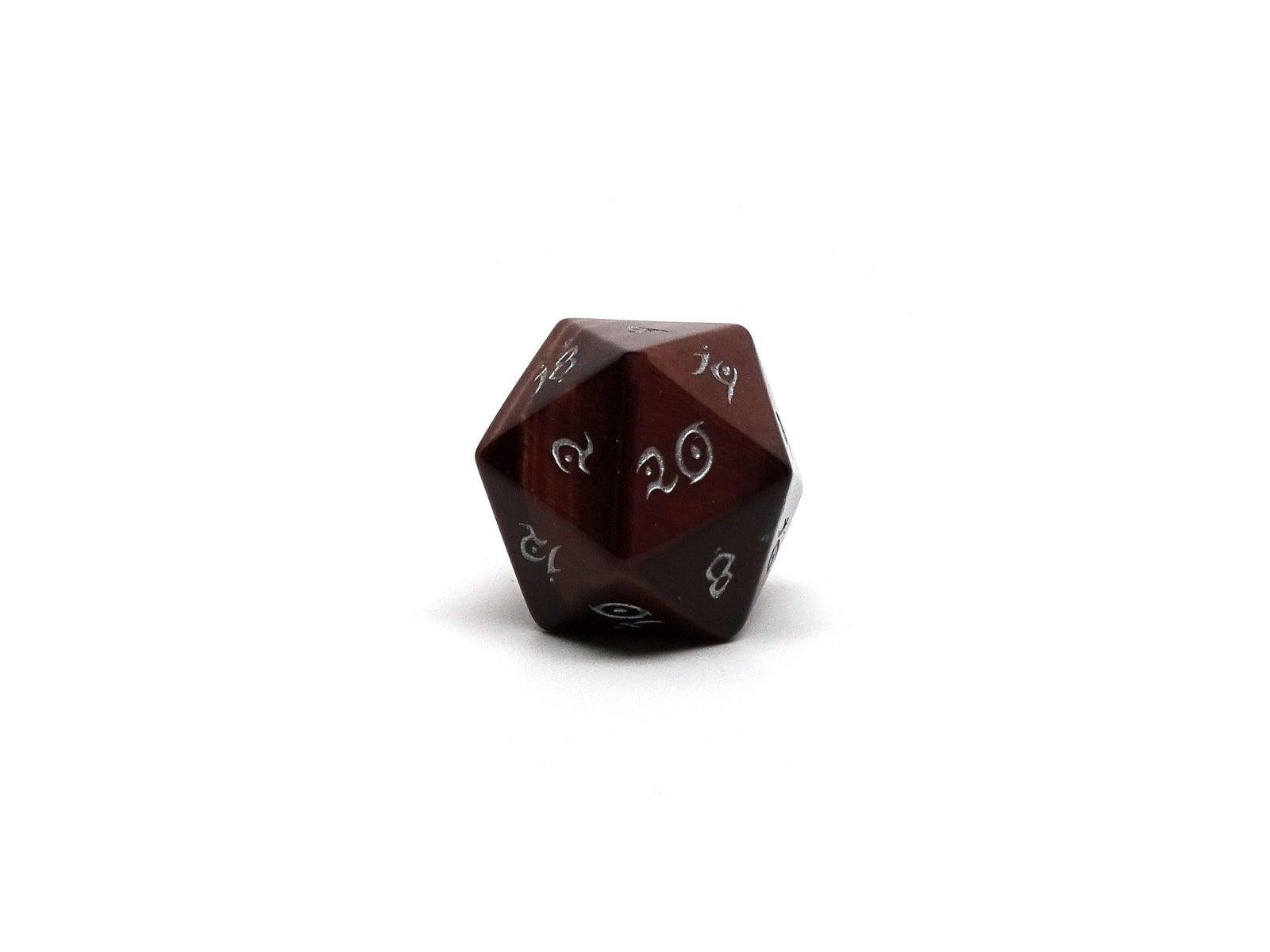 stone d20 dice