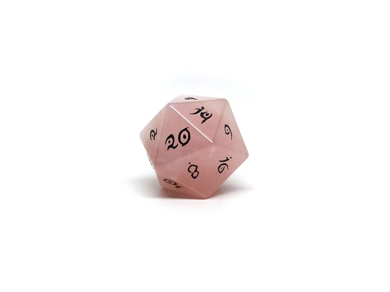 rose quartz d20